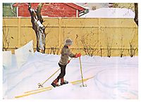 The Skier, c.1909, larsson