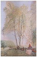 Under the Birches, 1902, larsson