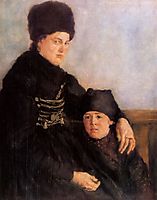 Dachauerin mit Kind, 1875, leibl