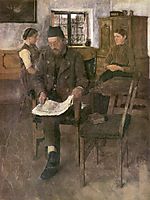 Der Zeitungsleser, 1891, leibl