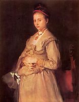 Porträt der Frau Gedon, 1869, leibl