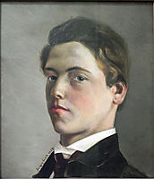 Selbstbildnis des Achtzehnjährigen, 1862, leibl