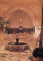 Courtyard of a Mosque at Broussa, 1867, leighton