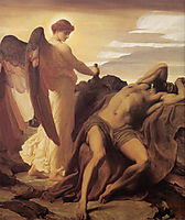 Elijah in the Wilderness, 1878, leighton