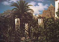 Garden of an Inn, Capri, 1859, leighton