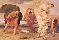 Greek Girls Picking up Pebbles by the Sea, 1871, leighton