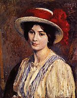 Hat with a Red Ribbon, lemmen