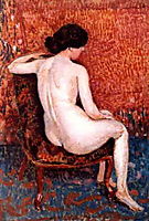 Sitting Nude on Chair, c.1910, lemmen