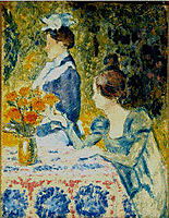 Two Women in the Garden, c.1900, lemmen