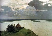 Above the eternal tranquility, 1894, levitan