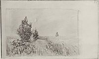 At the field. Twilight., c.1895, levitan