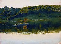 At Volga., 1888, levitan