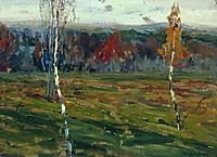 Autumn. Birches., 1899, levitan