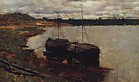 Barges. The Volga., 1889, levitan