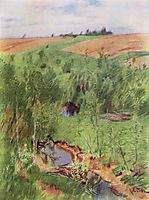 By the creek, 1899, levitan