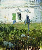 By the wall of church, 1885, levitan