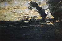Cloudy sky. Twilight., 1893, levitan