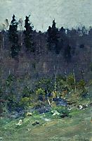 Early spring. The last snow., levitan
