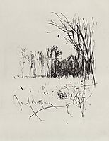 Forest edge , c.1885, levitan