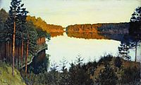 Forest lake, c.1895, levitan