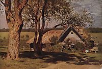House with broom trees., c.1882, levitan