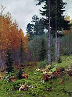 In the forest at autumn, 1894, levitan