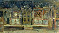 Inside the Peter and Paul Church in Plyos, 1888, levitan