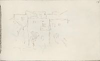 Italian houses with trees, 1890, levitan