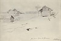 Little village, c.1895, levitan