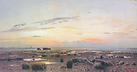 Marsh at evening, 1882, levitan