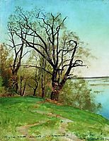 Oak on the riverbank, 1887, levitan