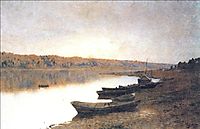 On the river Volga, 1888, levitan