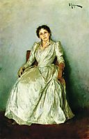Portrait of Sofia Petrovna Kuvshinnikov, 1888, levitan