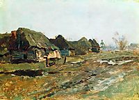 Quartered in the village, c.1895, levitan