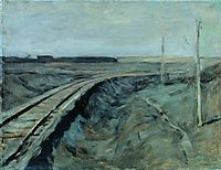Railroad tracks, c.1899, levitan