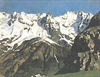 Range of mountains, Mont Blanc, 1897, levitan