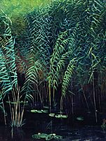 Reeds and water lilies, 1889, levitan