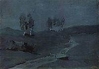Shadows. Moonlit Night., c.1885, levitan