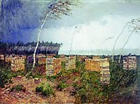 Tempest. Rain., 1899, levitan