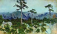 Three pines, 1886, levitan