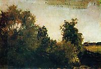 Trees and bushes, c.1885, levitan