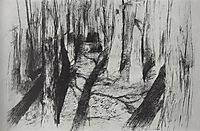 Trunks of the trees, c.1895, levitan