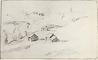 Village by the ravine, c.1895, levitan