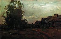 Village. Twilight., 1897, levitan
