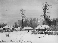 Village. Winter., 1888, levitan