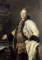 Portrait of Alexander Kokorinov, Director and First Rector of the Academy of Arts in St. Petersburg., 1769, levitzky