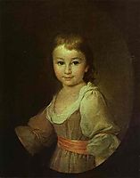 Portrait of Countess Praskovya Vorontsova as a Child, c.1790, levitzky