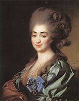 Portrait of Praskovia Repnina, 1781, levitzky