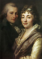 Portrait of V. I. and M. A. Mitrofanovs, levitzky