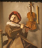 Boy Playing the Flute, 1660, leyster